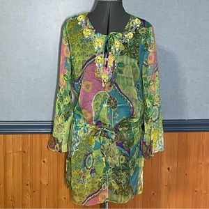 EUC- Sahiba coverup with beaded neckline